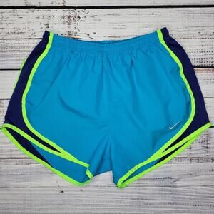 Nike DRI-FIT Running Shorts Aqua Blue |  Small